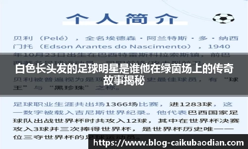 白色长头发的足球明星是谁他在绿茵场上的传奇故事揭秘
